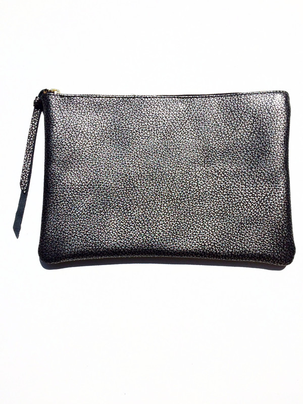 OLIVEVE queenie in pewter metallic cow leather OLIVEVE queenie in pewter metallic cow leather
