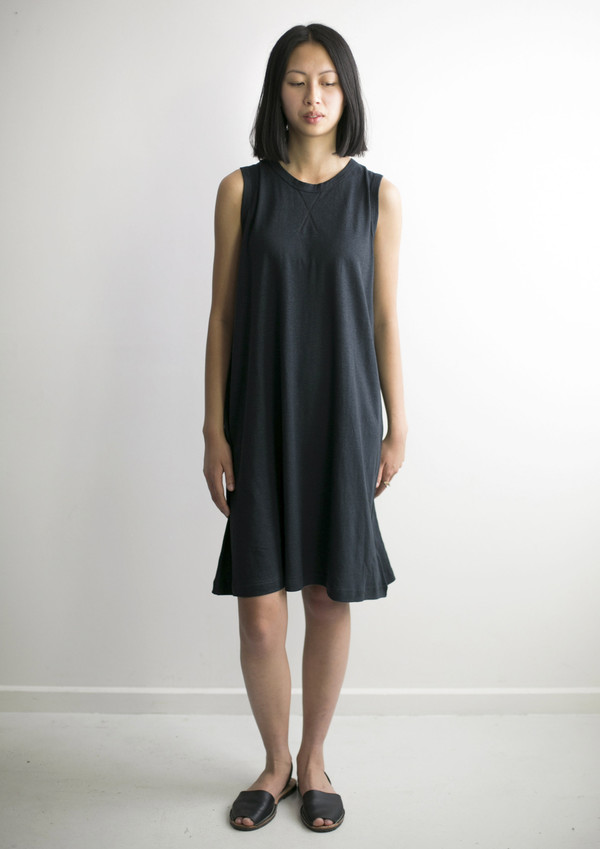 GOOD STUDIOS WOMENS HEMP JERSEY ALINE DRESS GOOD STUDIOS WOMENS HEMP JERSEY ALINE DRESS