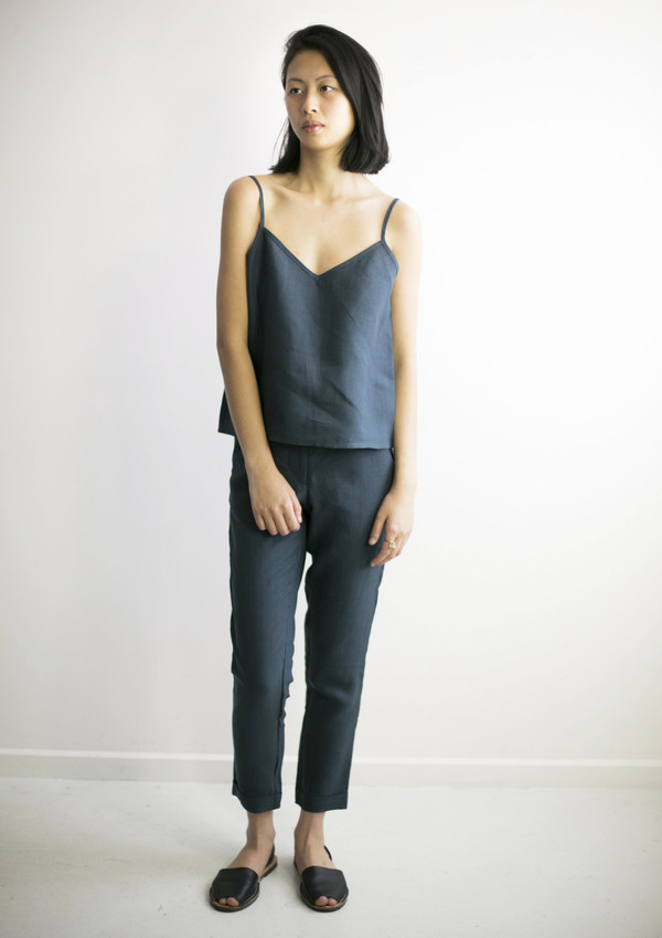 GOOD STUDIOS WOMENS HEMP LINEN SINGLET GOOD STUDIOS WOMENS HEMP LINEN SINGLET