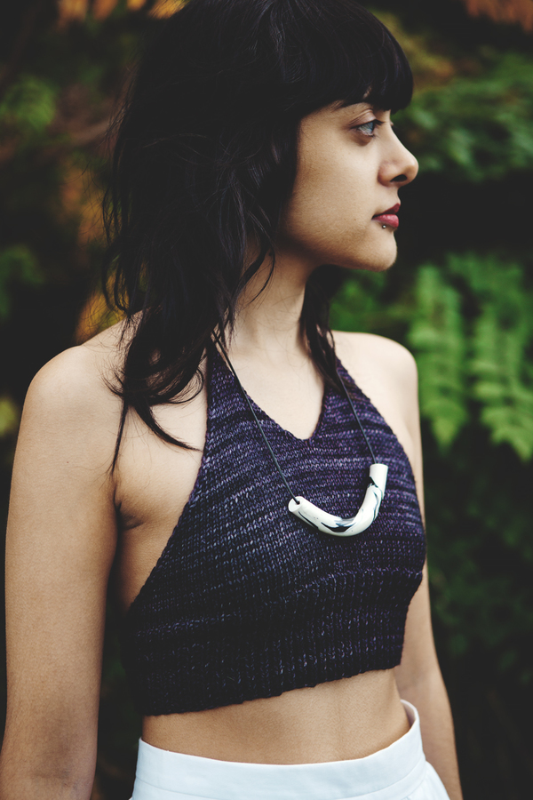 good night, day leeds hand knit halter crop top good night, day leeds hand knit halter crop top