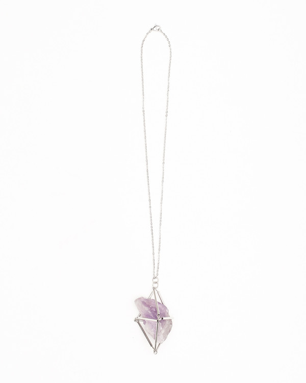 Casa del Mano Brazilian Amethyst Cage Necklace Casa del Mano Brazilian Amethyst Cage Necklace