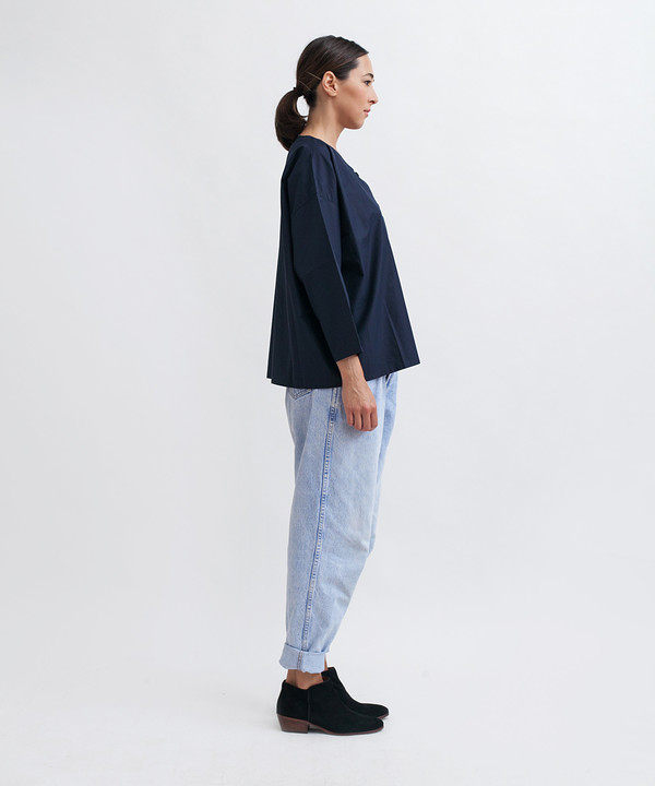 Revisited Matters Cotton Workshirt in Navy Revisited Matters Cotton Workshirt in Navy