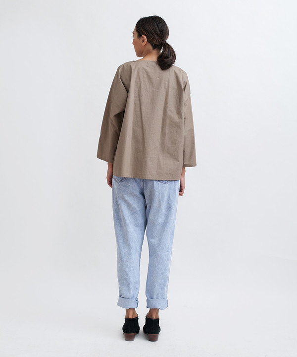 Revisited Matters Cotton Workshirt in Stone Revisited Matters Cotton Workshirt in Stone