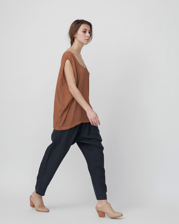 Revisited Matters Crushed Cotton Tank in Sienna Revisited Matters Crushed Cotton Tank in Sienna