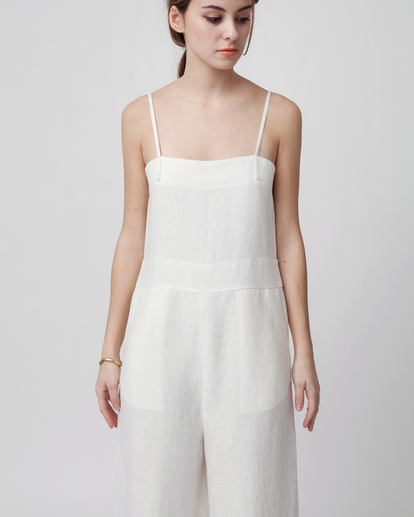 Luisa et la luna Lucia Jumpsuit in White Luisa et la luna Lucia Jumpsuit in White