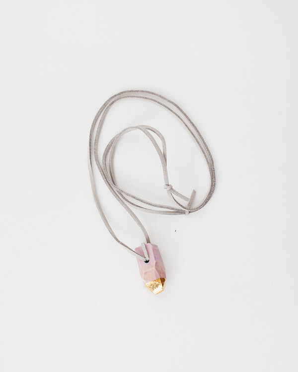 Signe Yberg Porcelain Nugget Necklace in Mauve Signe Yberg Porcelain Nugget Necklace in Mauve