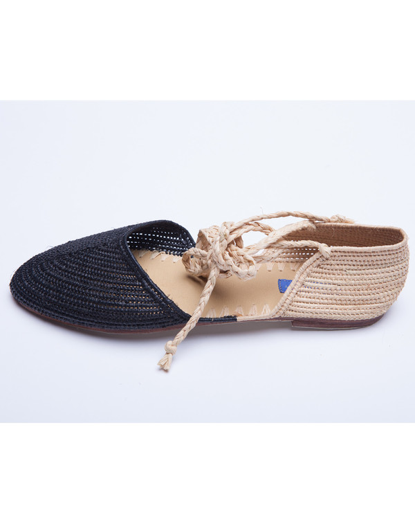 Proud Mary Raffia Bicolore Flat Espadrille Proud Mary Raffia Bicolore Flat Espadrille