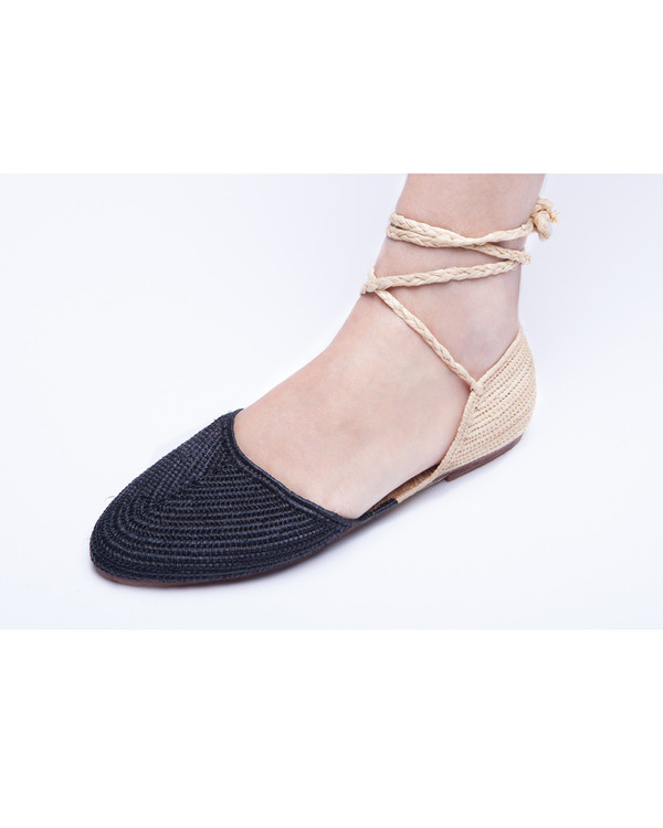 Proud Mary Raffia Bicolore Flat Espadrille Proud Mary Raffia Bicolore Flat Espadrille