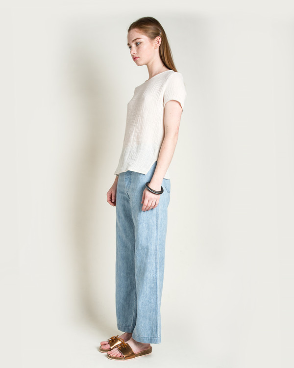 Objects Without Meaning Rhys Crinkle Top in Natural Objects Without Meaning Rhys Crinkle Top in Natural