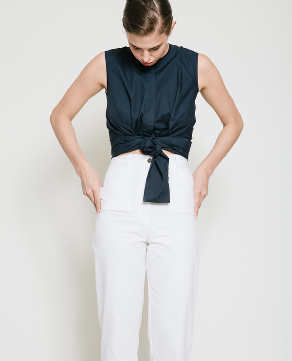 Gary Bigeni Sall Sleeveless Wrap Top Gary Bigeni Sall Sleeveless Wrap Top