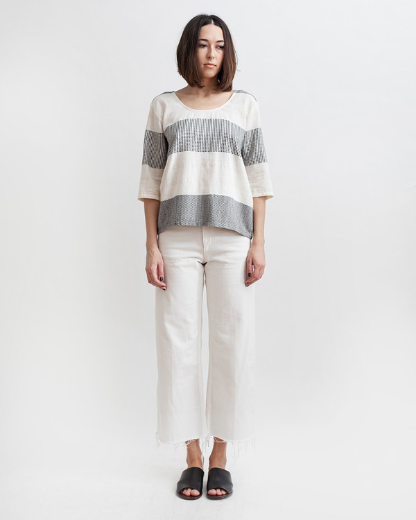 Ace & Jig Turnaround Pullover in Goddess Ace & Jig Turnaround Pullover in Goddess