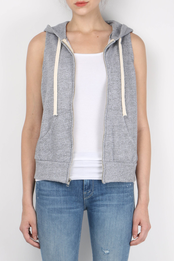 Monrow Sleeveless Hoodie Monrow Sleeveless Hoodie