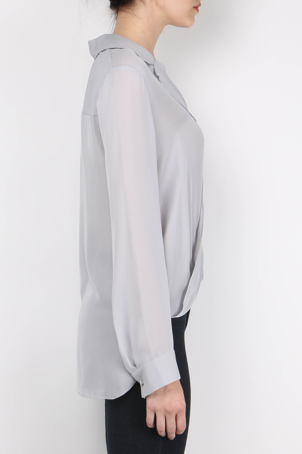 L'agence Rita Drape Front Blouse L'agence Rita Drape Front Blouse