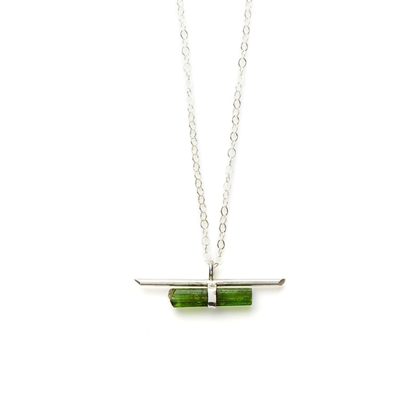 Jené DeSpain Nova Bar Necklace in Silver Jené DeSpain Nova Bar Necklace in Silver