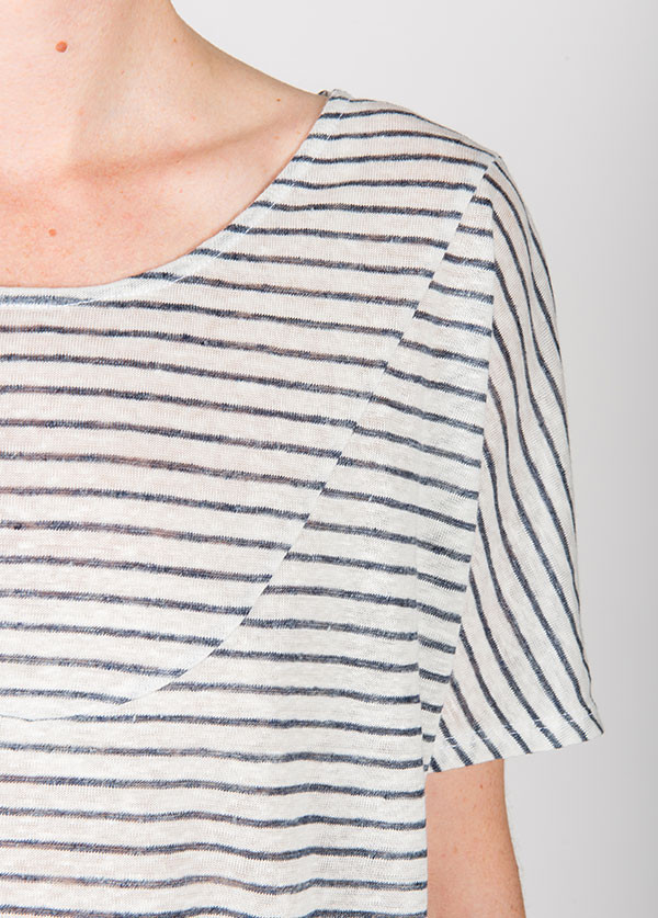 Objects Without Meaning - Basia Tee in Chalk Stripe Objects Without Meaning - Basia Tee in Chalk Stripe