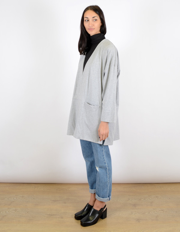 Kowtow Gesture Cardigan Grey Marle Kowtow Gesture Cardigan Grey Marle