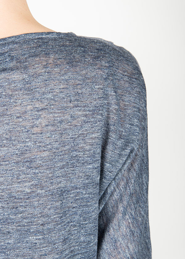 Objects Without Meaning - Edie 3/4 Tee in Deepest Blue Objects Without Meaning - Edie 3/4 Tee in Deepest Blue