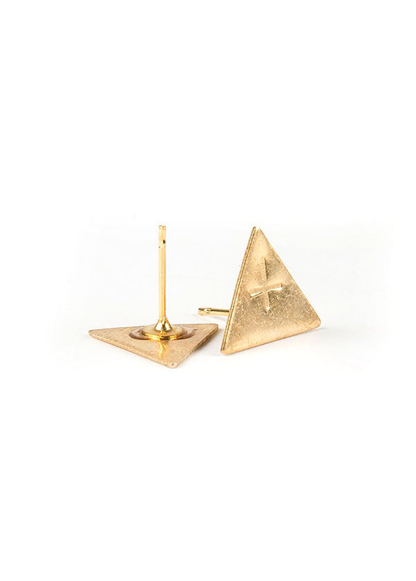 Olivia Solie - Judas Stud Earrings in Brass Olivia Solie - Judas Stud Earrings in Brass