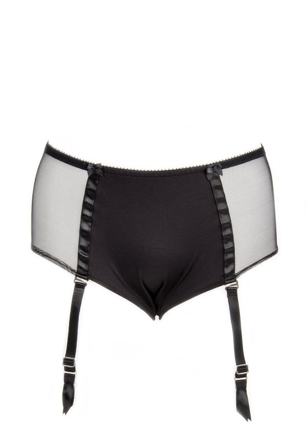 Only Hearts - Lou Lou Hipster with Garter in Black Only Hearts - Lou Lou Hipster with Garter in Black