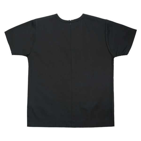 Slow and Steady Wins the Race White T-Shirt in Black Denim Slow and Steady Wins the Race White T-Shirt in Black Denim