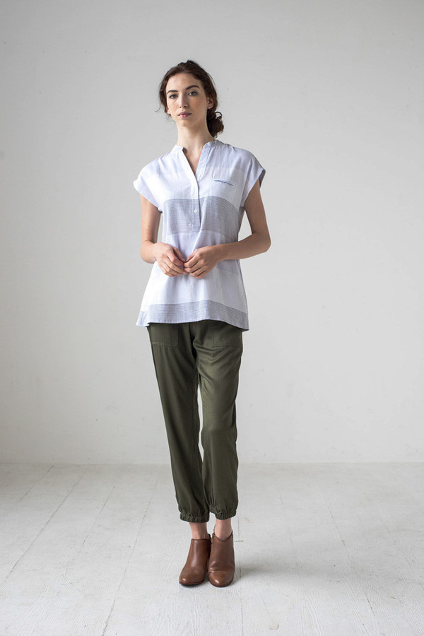 Bridge & Burn Newell White Plaid Bridge & Burn Newell White Plaid