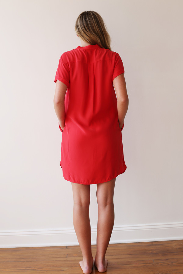FRAME Denim Lace Up Dress FRAME Denim Lace Up Dress