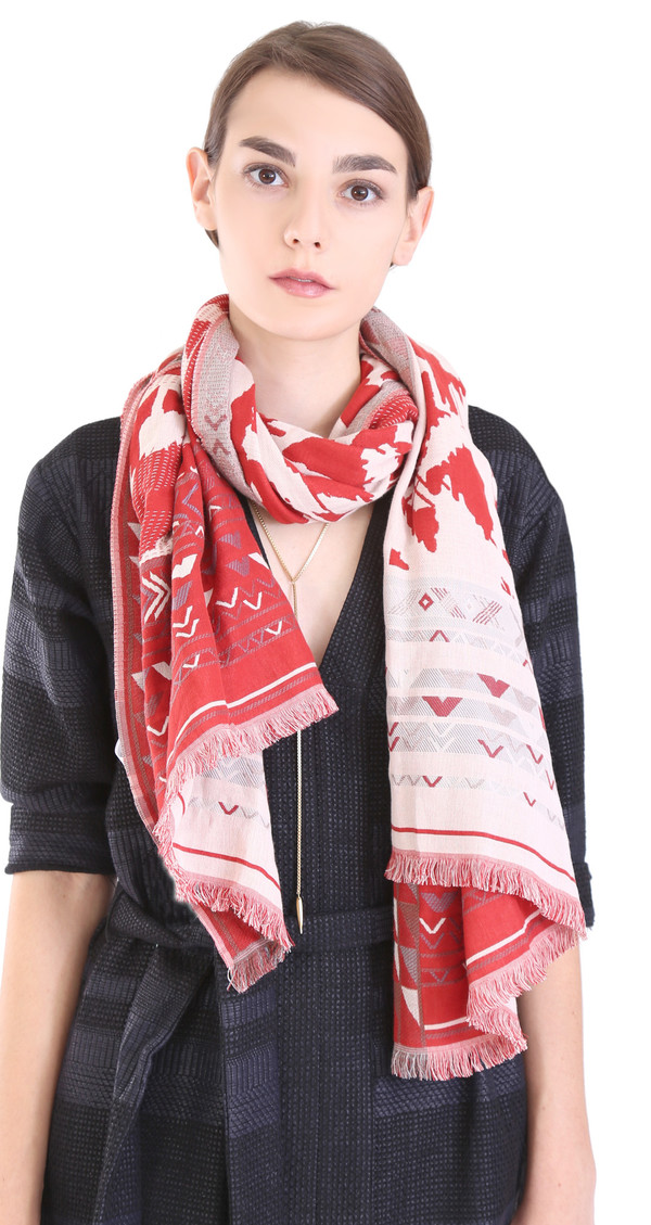 Hoss Intropia Paprika Pattern Scarf Hoss Intropia Paprika Pattern Scarf