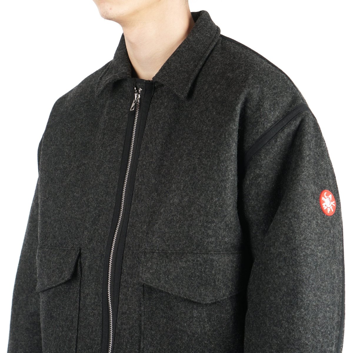 Cav Empt Melton Zip Jacket - Black | Garmentory Cav Empt Melton Zip Jacket - Black | Garmentory