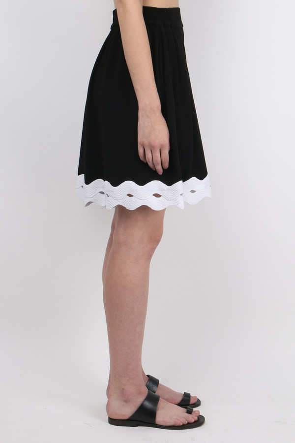 Jonathan Simkhai Scallop Crepe Short Jonathan Simkhai Scallop Crepe Short