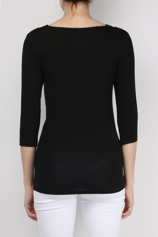 Majestic 3/4 Sleeve Drape Top Majestic 3/4 Sleeve Drape Top