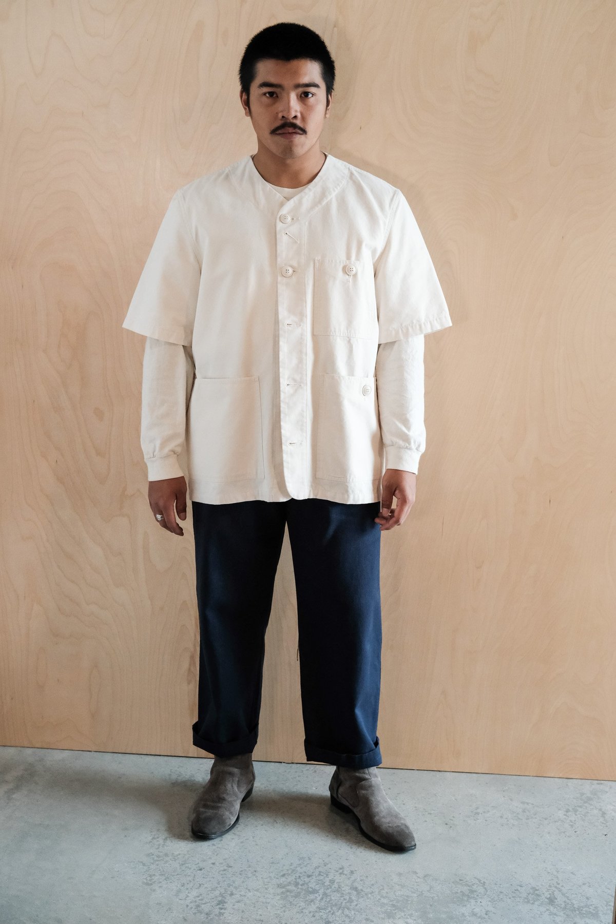 short sleeve utility jacket