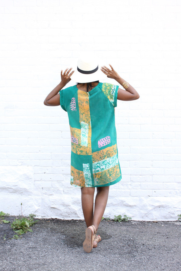 Osei-Duro Osei Duro Deni Dress (Green Rubics) Osei-Duro Osei Duro Deni Dress (Green Rubics)