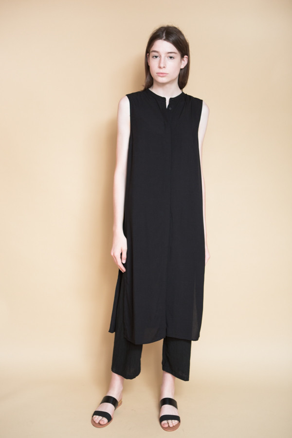 Just Female Marina Long Shirt / Black Just Female Marina Long Shirt / Black