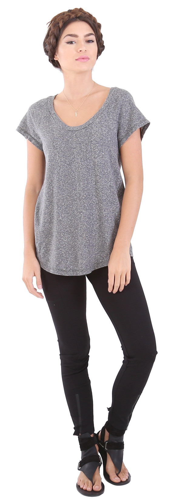 Prairie Underground Breezy Tee in Gray Heather Prairie Underground Breezy Tee in Gray Heather