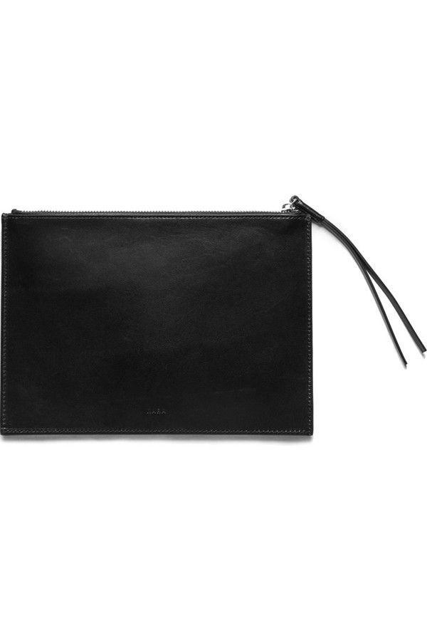KARA Leather Gingham Flat Clutch KARA Leather Gingham Flat Clutch
