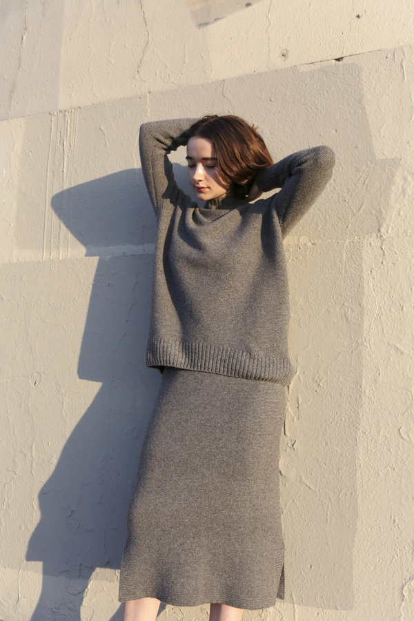 PRE-ORDER - Objects Without Meaning Mock Neck Sweater, Grey PRE-ORDER - Objects Without Meaning Mock Neck Sweater, Grey