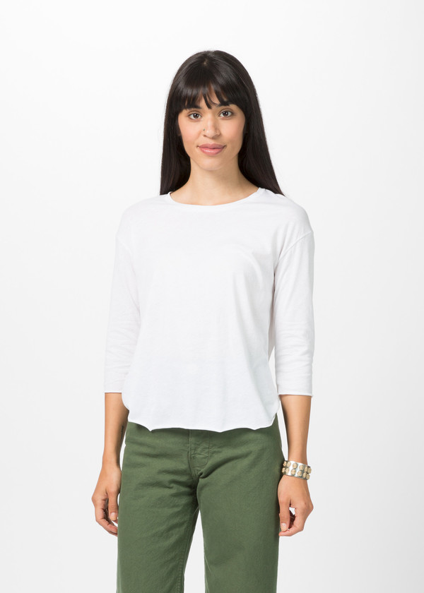 Organic by John Patrick 3/4 Sleeve Crew Neck Tee Organic by John Patrick 3/4 Sleeve Crew Neck Tee