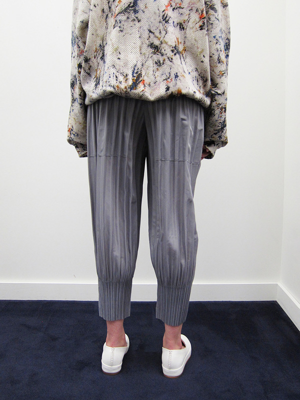 Issey Miyake Fluffy Pleat Pant - Light Grey Issey Miyake Fluffy Pleat Pant - Light Grey