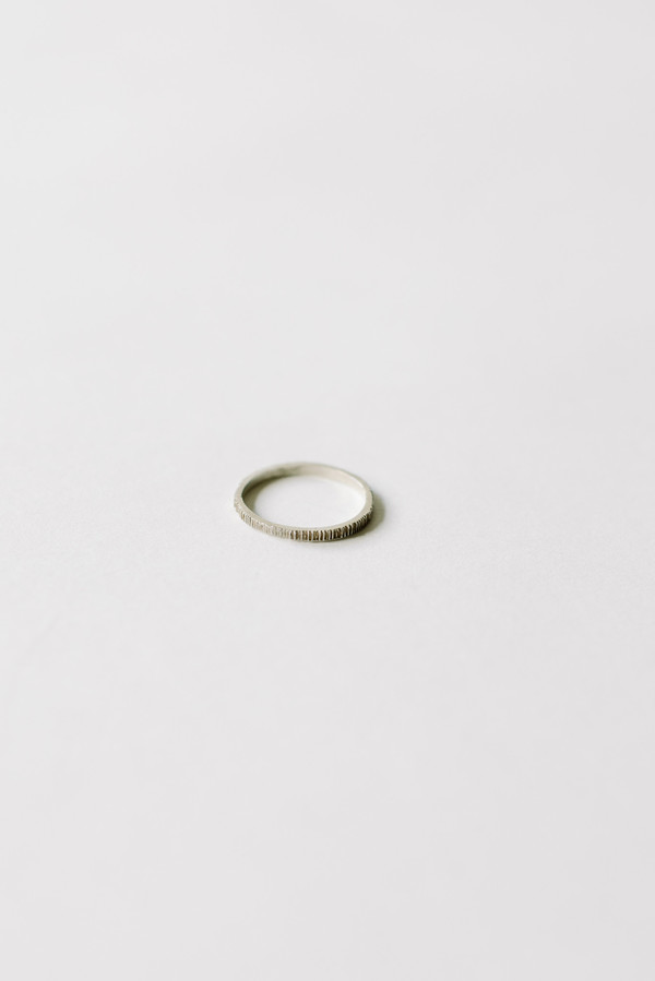 L. SHOFF Sterling Silver Thin Pattern Band L. SHOFF Sterling Silver Thin Pattern Band