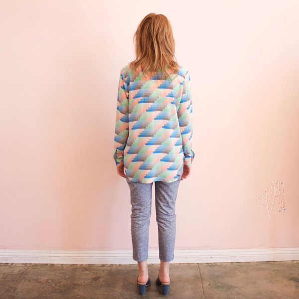 Dusen Dusen collared buttondown - gradient stripe Dusen Dusen collared buttondown - gradient stripe