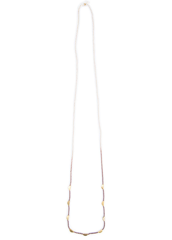 Takara - Halfmoon Necklace Long in Alkanet Takara - Halfmoon Necklace Long in Alkanet