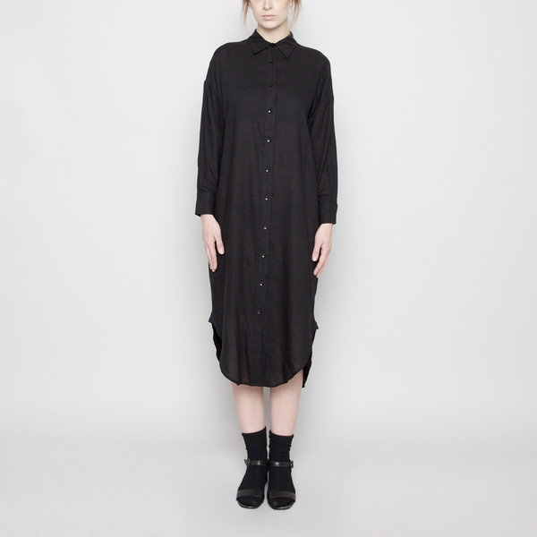 7115 by Szeki Dolman Shirt-Dress- Black FW16 7115 by Szeki Dolman Shirt-Dress- Black FW16