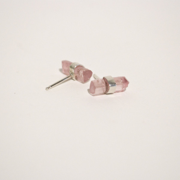BLTN Crystal Bar Studs in Sterling Silver - Various Stones BLTN Crystal Bar Studs in Sterling Silver - Various Stones