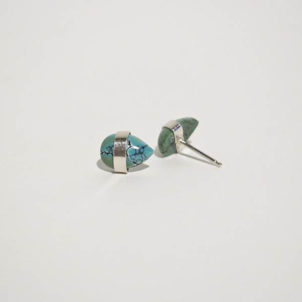 BLTN - Turquoise Cabochon Studs BLTN - Turquoise Cabochon Studs