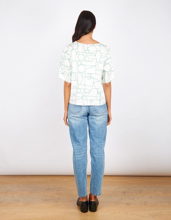 Dusen Dusen Big Tee Blockhead Green Dusen Dusen Big Tee Blockhead Green