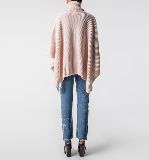 Ryan Roche Short Poncho Apricot Ryan Roche Short Poncho Apricot