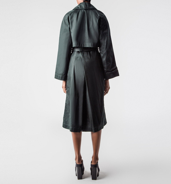 Kowtow Trench Coat Green Kowtow Trench Coat Green