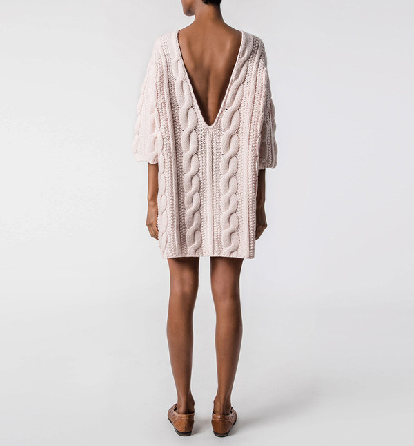 Ryan Roche V-Back Sweater Apricot Ryan Roche V-Back Sweater Apricot