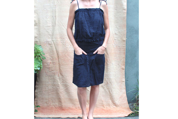 Pietsie Patmos Top and Skirt in Blue Check (SET) Pietsie Patmos Top and Skirt in Blue Check (SET)