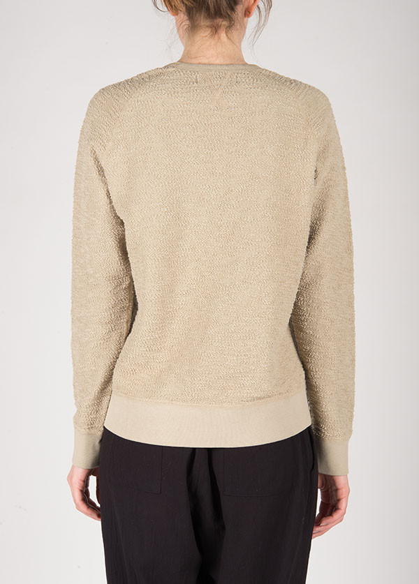 The West is Dead - Reversible Crew Neck Sweatshirt in Brindle Grey The West is Dead - Reversible Crew Neck Sweatshirt in Brindle Grey
